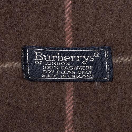 Burberry Vintage Cashmere Check Scarf