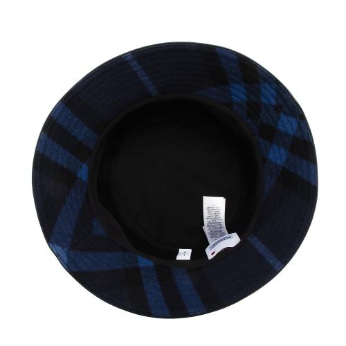 Burberry Wool Check Bucket Hat - Size L