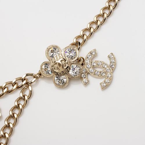 Chanel Crystal CC Flower Chain Belt - Size OS
