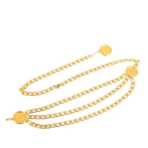 Chanel Medallion Chain-Link Belt - 37 / 95.00