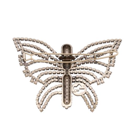 Gucci Crystal Butterfly Interlocking GG Hair Clip