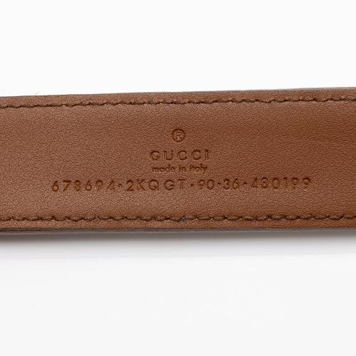 Gucci GG Denim Belt - Size 36 / 92