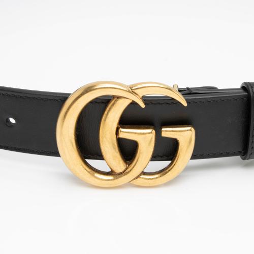 Gucci GG Supreme GG Marmont Narrow Belt - Size 30 / 75