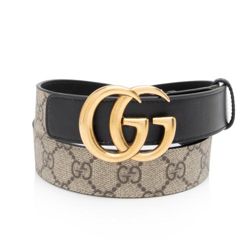 Gucci GG Supreme GG Marmont Narrow Belt - Size 32 / 80