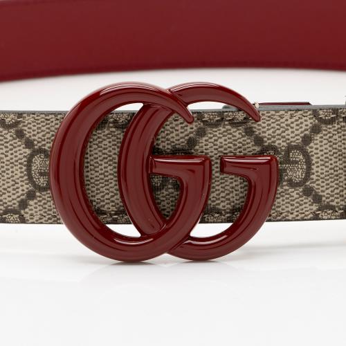 Gucci GG Supreme Slim Belt - Size 32 / 80