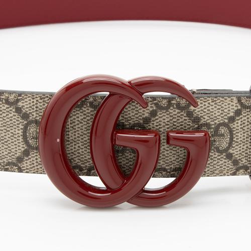 Gucci GG Supreme Slim Belt - Size 32 / 80