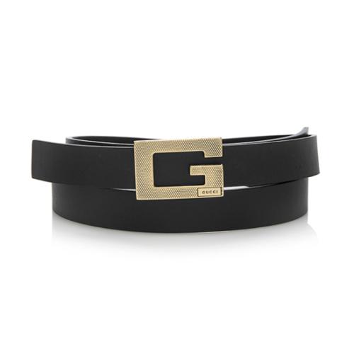 Gucci Leather G Belt - Size 30 / 75