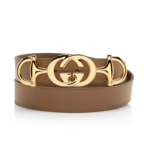 Gucci GG Horse Bit Buckle Belt