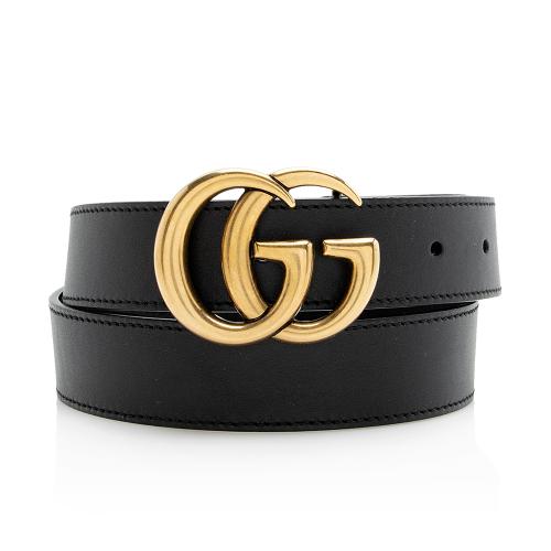 Gucci Leather GG Marmont Belt - Size 32 / 80