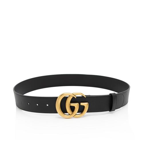 Gucci Leather GG Marmont Belt - Size 34 / 85