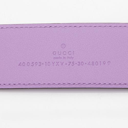 Gucci Leather GG Marmont Monochrome Belt - Size 27 / 69