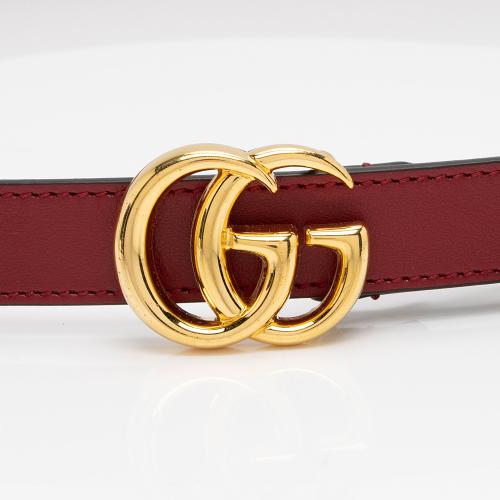 Gucci Leather GG Marmont Slim Belt - Size 36 / 92