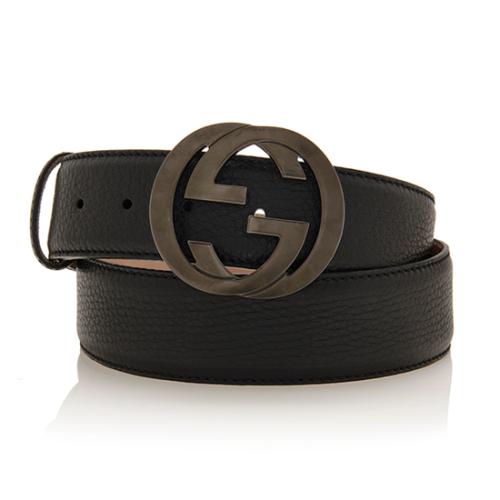 Gucci Leather Interlocking G Belt - Size 38 / 97