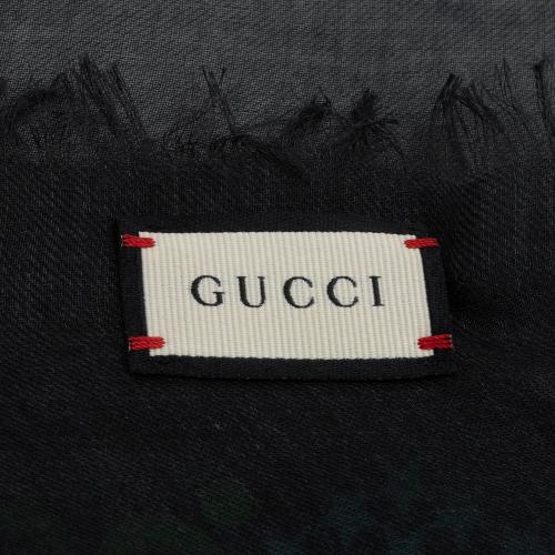 Gucci Silk GG Psychedelic 140cm Shawl