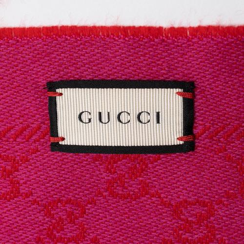 Gucci Wool GG Reversible Scarf