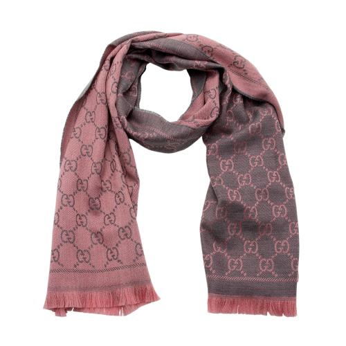 Gucci Wool GG Reversible Scarf
