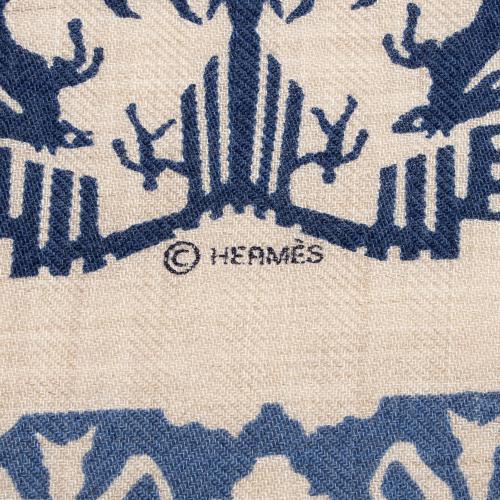 Hermes Cashmere Silk Toutocizo 100cm Scarf