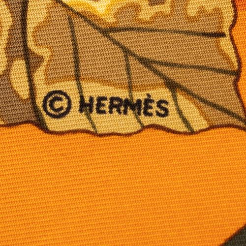 Hermes Silk Au Plus Dro 90cm Scarf