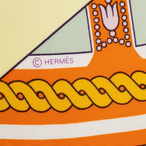 Hermes Silk Carre La Berline Bayadere 90cm Scarf