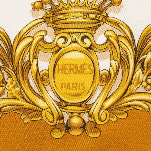 Hermes Silk Carrosse Dor 90cm Scarf