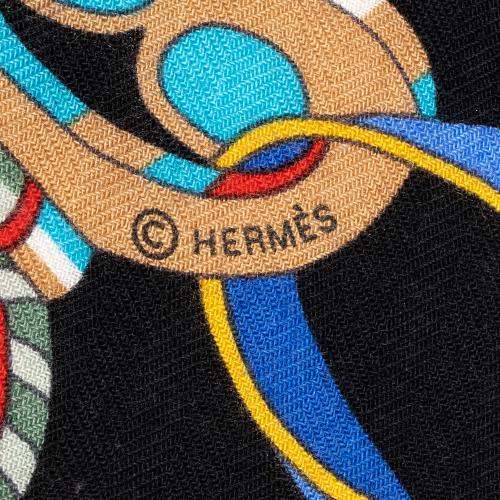 Hermes Silk Cashmere Sous Legide De Mars 140cm Shawl - FINAL SALE