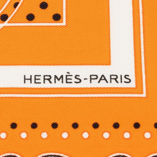Hermes Silk Ex Libris 55cm Scarf