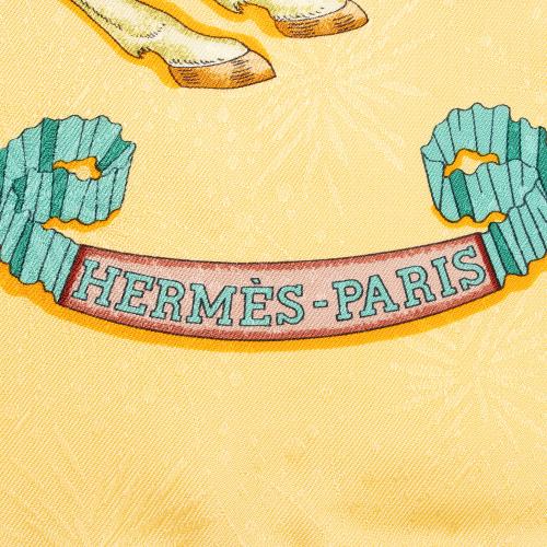 Hermes Silk Les Fetes Du Roi Soleil 90cm Scarf
