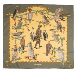 Hermes Silk Les Oiseaux Du Roy 90cm Scarf