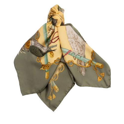 Hermes Silk Les Oiseaux Du Roy 90cm Scarf