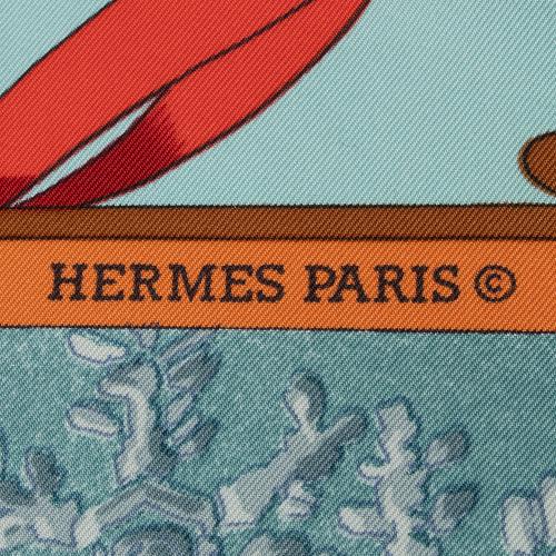 Hermes Silk Neige dAntan 90cm Scarf