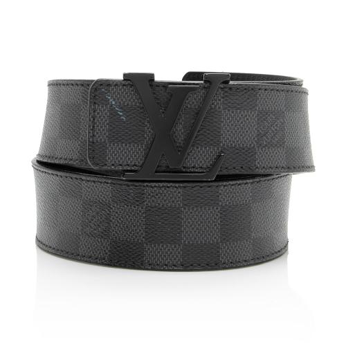 Louis Vuitton Damier Graphite Initiales Belt - Size 34 / 85, Louis Vuitton  Accessories