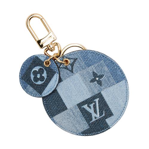 Louis Vuitton Denim Damier Patchwork Bag Charm