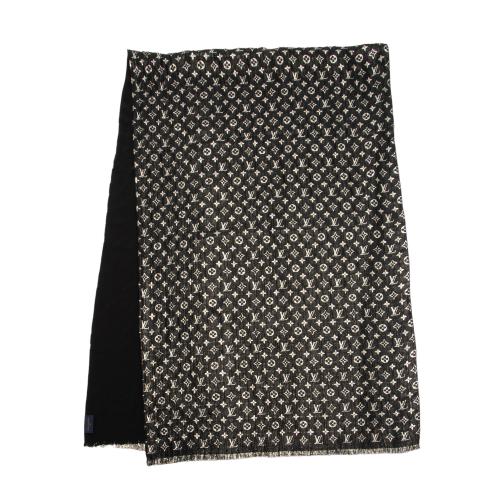 Louis Vuitton Silk Monogram So Glitter Scarf