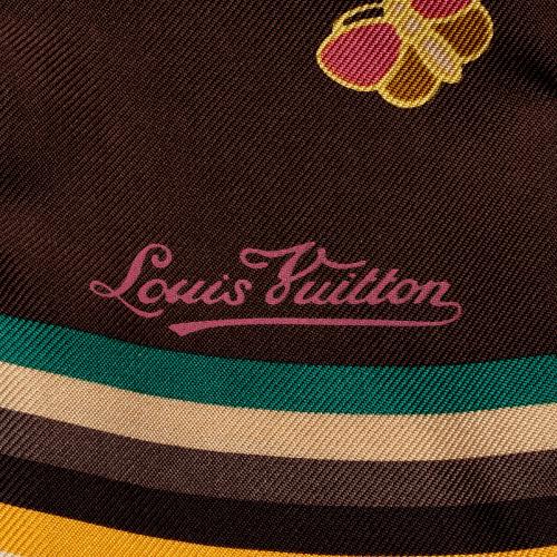 Louis Vuitton Silk Butterfly Bandeau Scarf