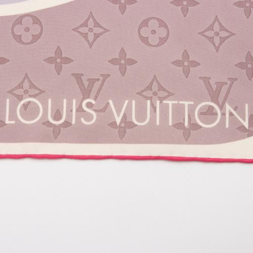 Louis Vuitton Monogram Roses Silk Scarf Pattern