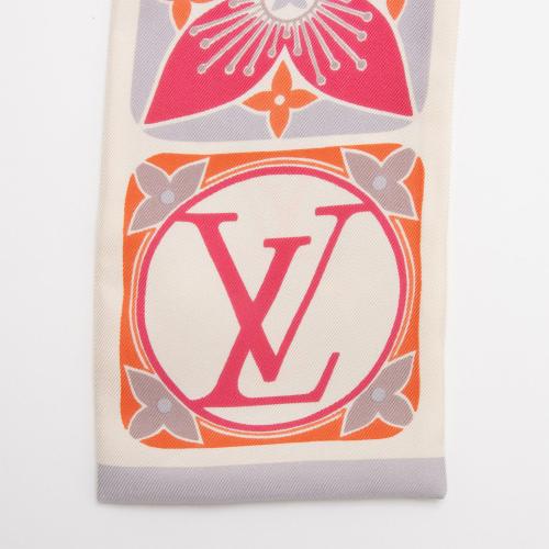 Louis Vuitton Silk Monogram Flowers Bandeau Scarf