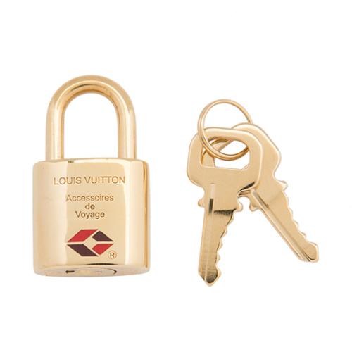 Louis Vuitton TSA Approved Lock & Key Set