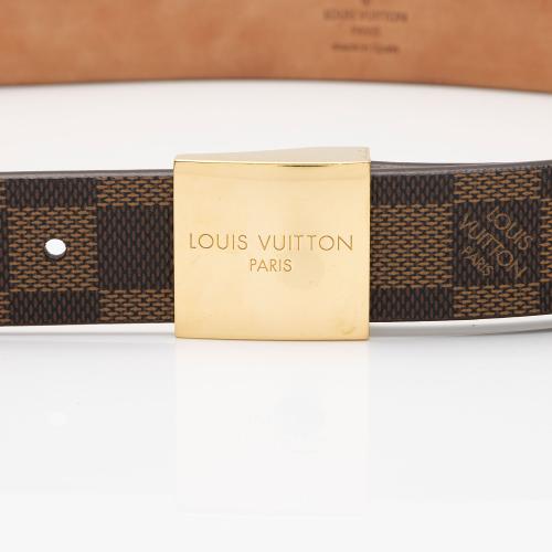 Louis Vuitton Vintage Damier Ebene Paris Belt - Size 35 / 89