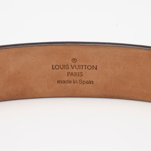 Louis Vuitton Vintage Damier Ebene Paris Belt - Size 35 / 89