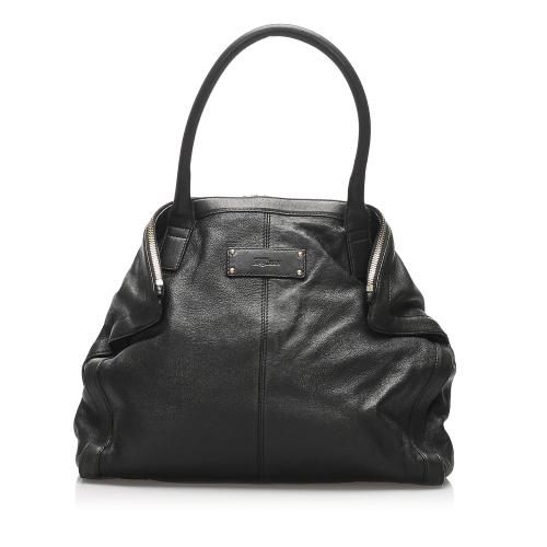 Alexander McQueen De Manta Leather Tote Bag