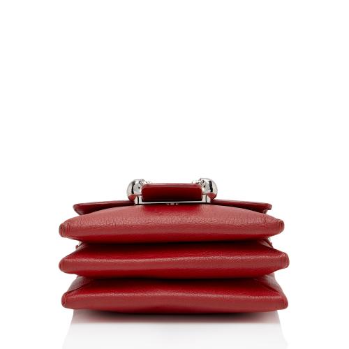 Alexander Mcqueen Skull Four Rings Beaded Leather Clutch Bag In Red |  ModeSens