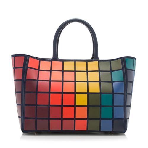 Anya Hindmarch Leather Pixels Small Giant Tote