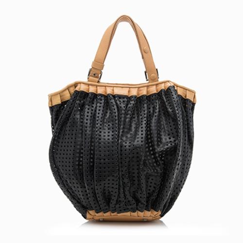 Aristolasia Perforated Leather Tote - FINAL SALE