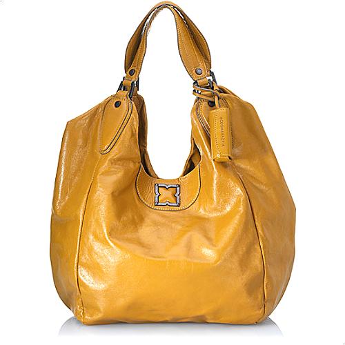 BCBGMAXAZRIA Femme Fatale Leather Hobo Handbag
