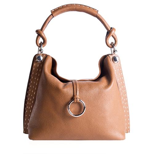 BCBGMAXAZRIA Leather Signature Hobo Handbag