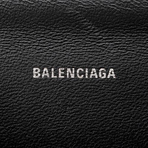 Balenciaga BB Monogram Denim Hourglass XS Satchel