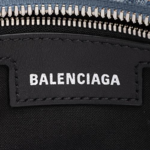 Balenciaga BB Monogram Denim Neo Cagole City XS Satchel (SHF-23464) – LuxeDH