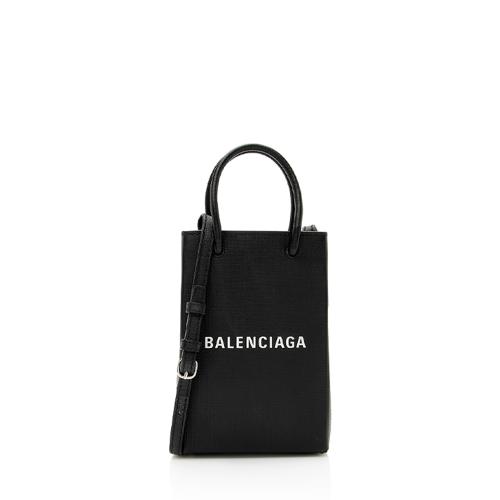 Balenciaga Calfskin Phone Holder Crossbody Bag