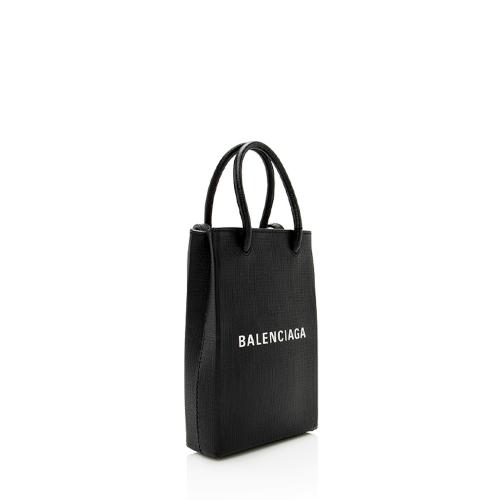 Balenciaga Calfskin Phone Holder Crossbody Bag