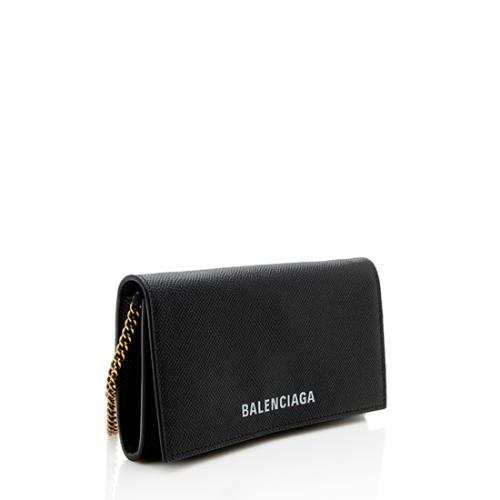 Balenciaga Calfskin Ville Phone Wallet on Chain Bag